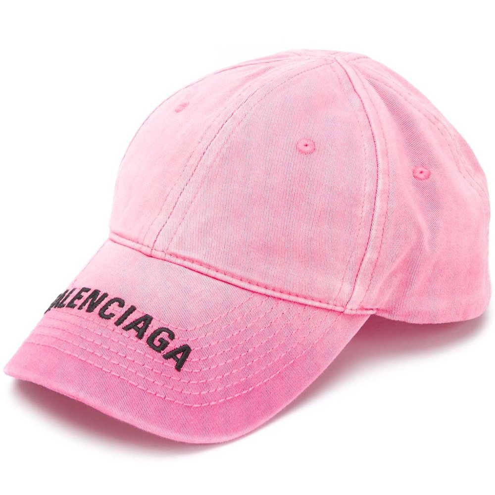 Balenciaga logo print ribbed cap